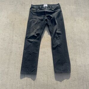 Y2K Brooklyn express Men's Dark Gray Straight Jeans